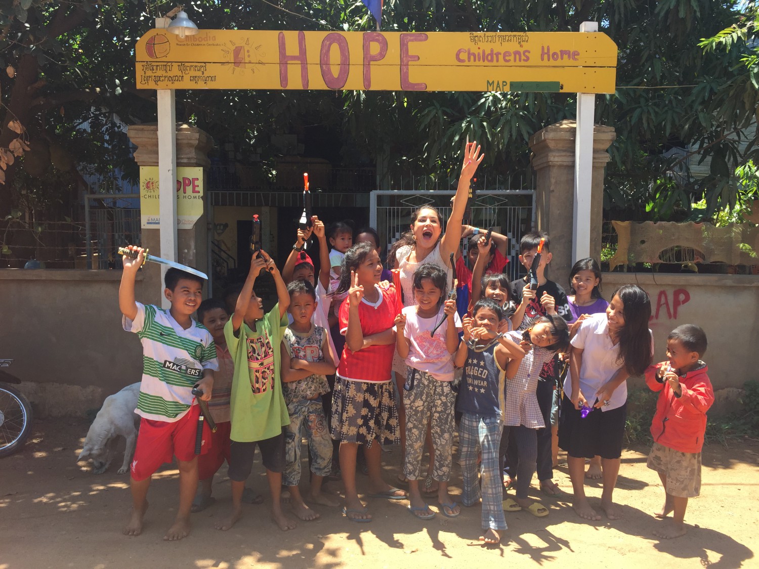 Women and children supported by Saye Org